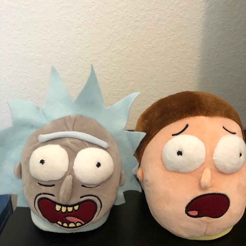 Rick and Morty Besties Slip-On Plush Slippers